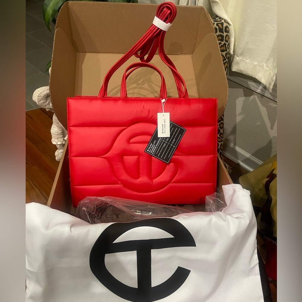 Telfar Large RED Puff Shopper - Brand New with tags. 100% Authentic